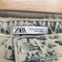 ザラ ZARA ウォッシュ加工 カットオフデニムパンツ メンズ 32