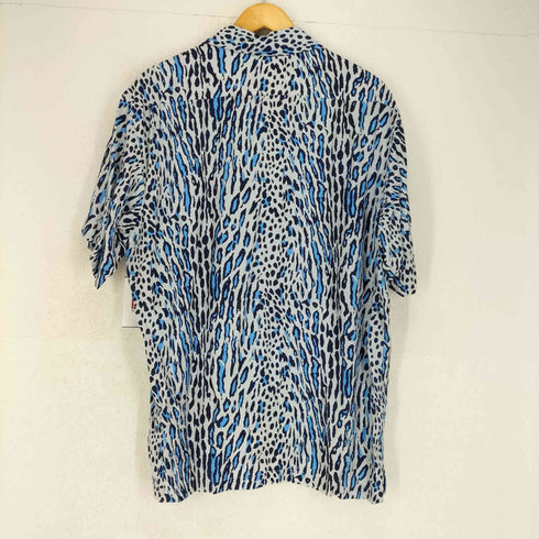 ショット Schott レオパード柄レーヨン開襟シャツ メンズ L