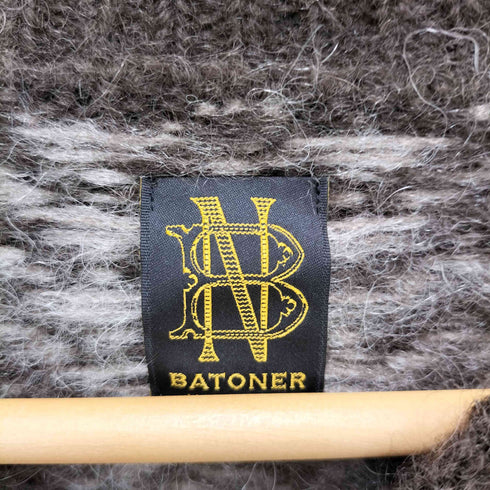 バトナー BATONER MOHAIR SKIER SWEATER モヘア スキーヤーセーター ニット ロールネック メンズ JPN:1