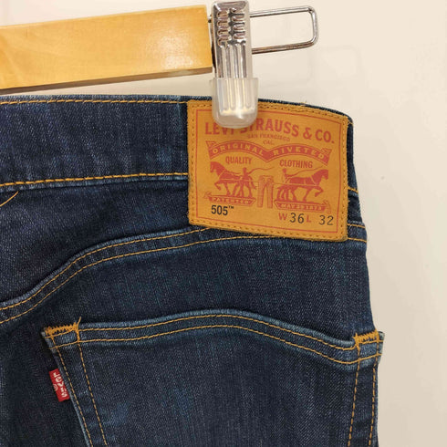 リーバイス Levis 505 ジップフライデニム スモールe Vステッチ 濃紺 メンズ W36/L32