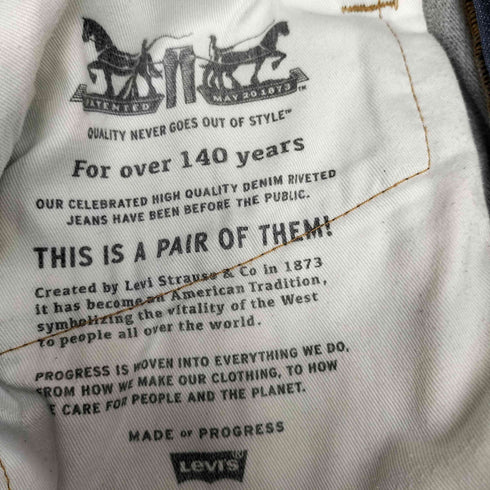 リーバイス Levis 505 ジップフライデニム スモールe Vステッチ 濃紺 メンズ W36/L32