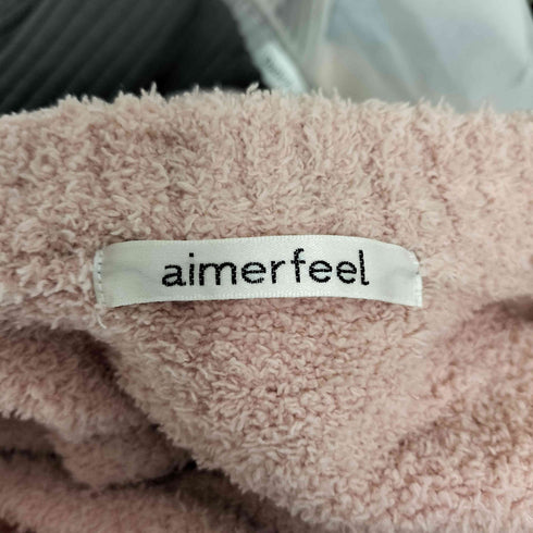 aimerfeel 3ピース モールニット ふわもこ 3ピース ルームウェア レディース L