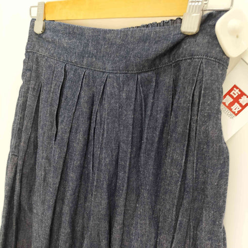 ハーベスティ HARVESTY 10oz デニム カルメン キュロット プリーツ デニム スカート レディース