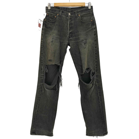 リーバイス Levis 97年製 カナダ製 ボタン裏刻印217 501 ブラック メンズ W30/L32