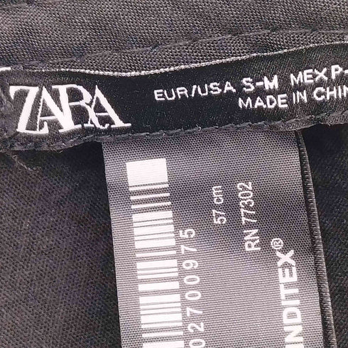 ザラ ZARA フェイクレザーキャップ メンズ S-M