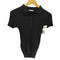 ザラ ZARA RIBBED POLO SHIRT リブ ポロ シャツ レディース import:L