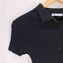 ザラ ZARA RIBBED POLO SHIRT リブ ポロ シャツ レディース import:L