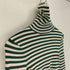 ザラ ZARA 23SS High Neck Crop Top ハイネック クロップ トップス ボーダー レディース import:M
