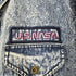 US.NASA ケミカルウォッシュデニムミリタリージャケット メンズ XL