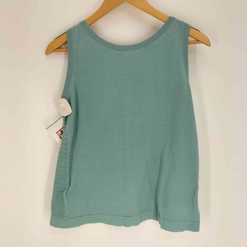 ジョンスメドレー JOHN SMEDLEY 英国製 SEA ISLAND COTTON シー アイランド コットン メッシュ ボーダー ノースリーブ トップス レディース import:S