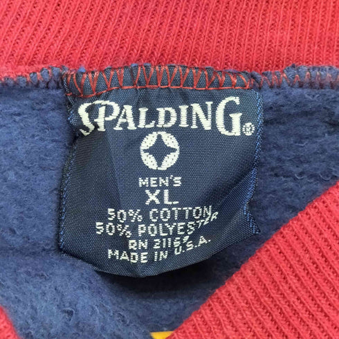 スポルディング SPALDING MADE IN USA バイカラースウェット メンズ XL