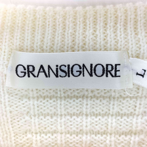 GRANSIGNORE ウール クルーネックニット メンズ JPN:L