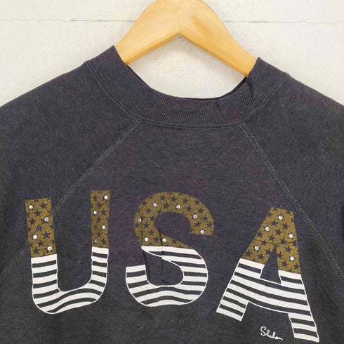 USA プリントラグランスウェット メンズ
