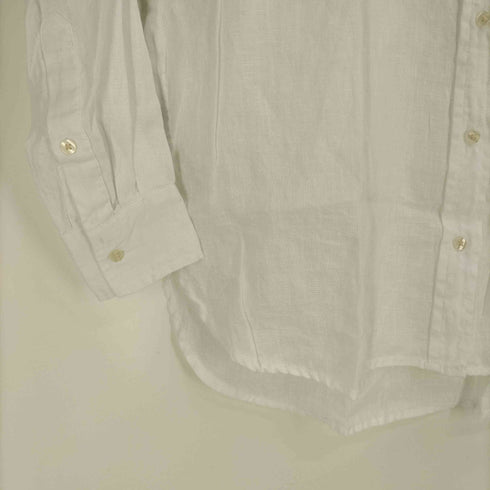 ギャップ Gap 22SS LS BAND CLLR L OPTIC バンドカラー リネン シャツ レディース XXS