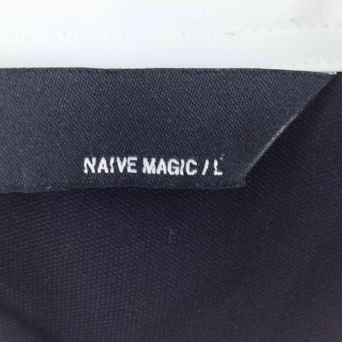 NAIVE MAGIC バック黒猫プリント長袖シャツ メンズ import:L