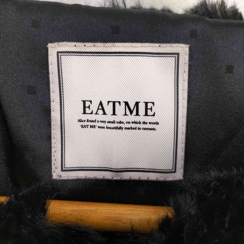イートミー EATME フェイクファークロップドジャケット レース切替 レディース FREE