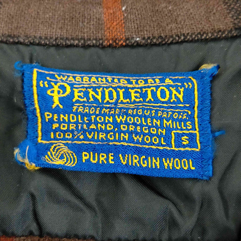 ペンドルトン PENDLETON オープンカラー ウールチェックネルシャツ メンズ JPN:S