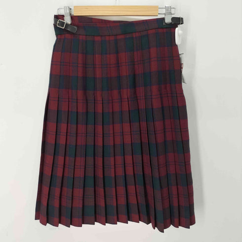 HIGHLAND HOME INDUSTRIES チェック ラップ プリーツスカート レディース 14