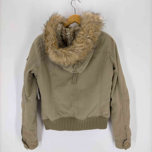 アバクロンビーアンドフィッチ Abercrombie & Fitch ファーフード コットンジャケット Y2K レディース JPN:S