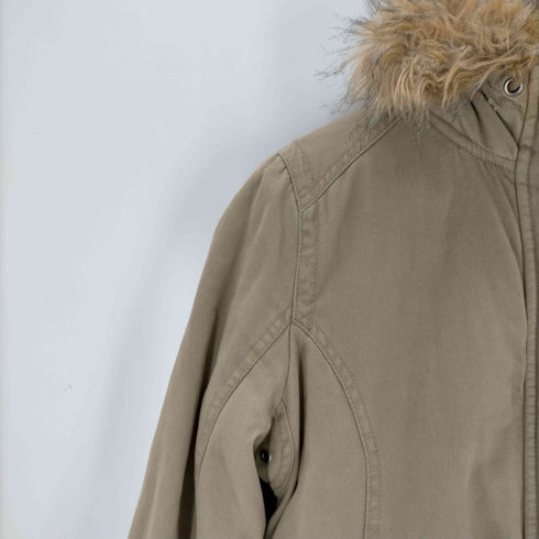 アバクロンビーアンドフィッチ Abercrombie & Fitch ファーフード コットンジャケット Y2K レディース JPN:S