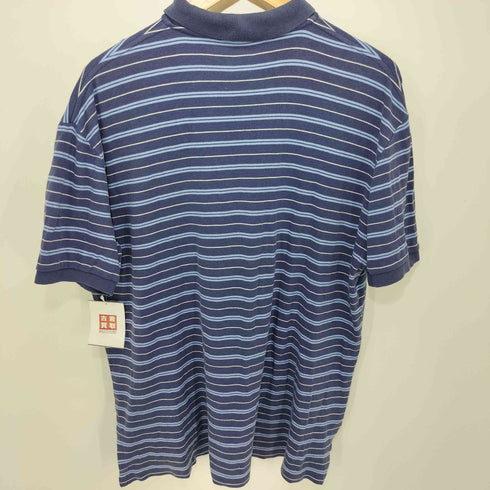 ポロバイラルフローレン Polo by RALPH LAUREN 90S ボーダー柄 ポニー刺繍 ショートスリーブ コットンポロシャツ メンズ import:M
