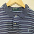 ポロバイラルフローレン Polo by RALPH LAUREN 90S ボーダー柄 ポニー刺繍 ショートスリーブ コットンポロシャツ メンズ import:M