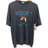 CALCRU 80-90s USA製 ボーダー柄 アニマルプリント ショートスリーブクルーネックTシャツ メンズ import:L