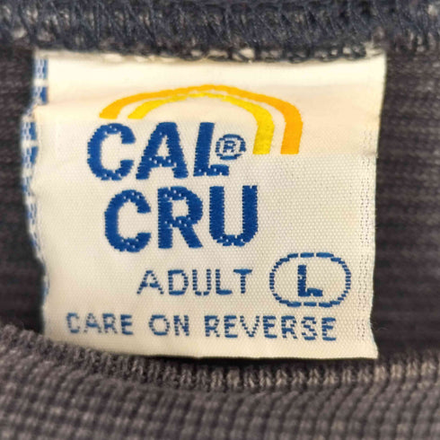 CALCRU 80-90s USA製 ボーダー柄 アニマルプリント ショートスリーブクルーネックTシャツ メンズ import:L