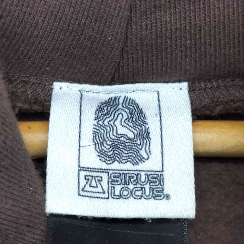 SIRUSI LOCUS 刺繍プルオーバーパーカー メンズ XL