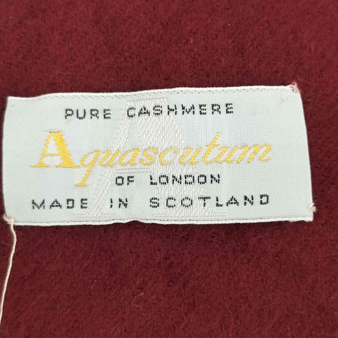 アクアスキュータム AQUASCUTUM スコットランド製 カシミヤ マフラー レディース