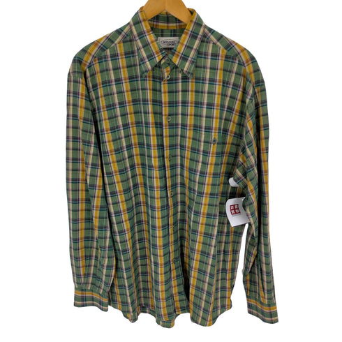 ミッソーニスポーツ MISSONI SPORTS イタリア製 コットンチェックシャツ メンズ JPN:M