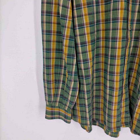 ミッソーニスポーツ MISSONI SPORTS イタリア製 コットンチェックシャツ メンズ JPN:M