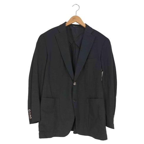 アクアスキュータム AQUASCUTUM リネンシルク 2B テーラードジャケット メンズ LL