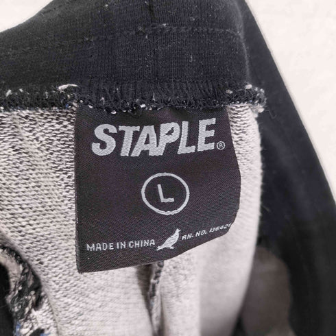 ステイプル staple 総柄スウェットパンツ メンズ L