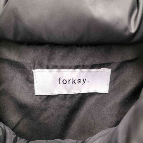 フォルクシー forksy. リボン ナイロン 中綿 ジャケット レディース FREE