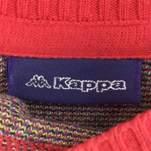 カッパ Kappa 総柄 クルーネックニット メンズ O