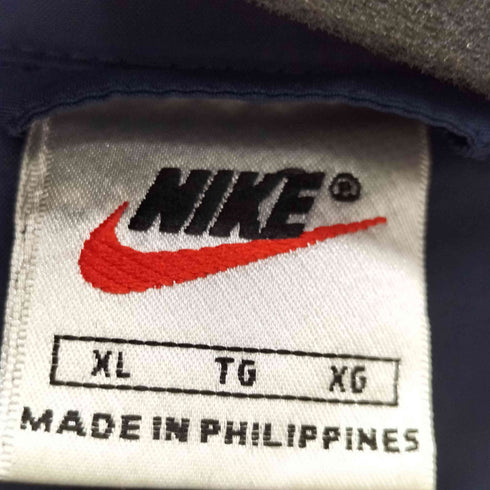 ナイキ NIKE 90S スウォッシュロゴ刺繍ナイロンジップアップジャケット メンズ