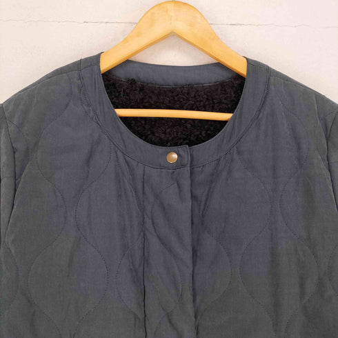 コカ coca キルティング ノーカラーロングコート レディース JPN:L