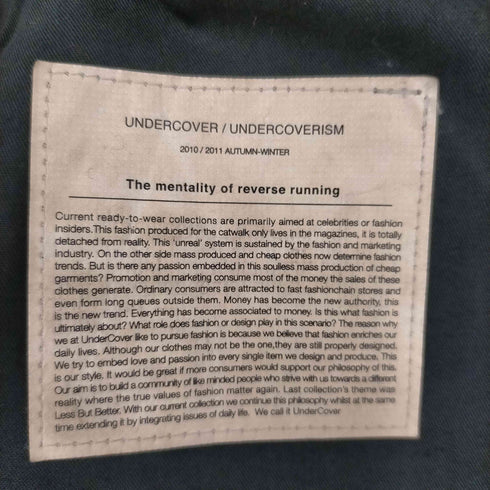 アンダーカバー UNDERCOVER 11aw ウールスキニーパンツ メンズ JPN:2