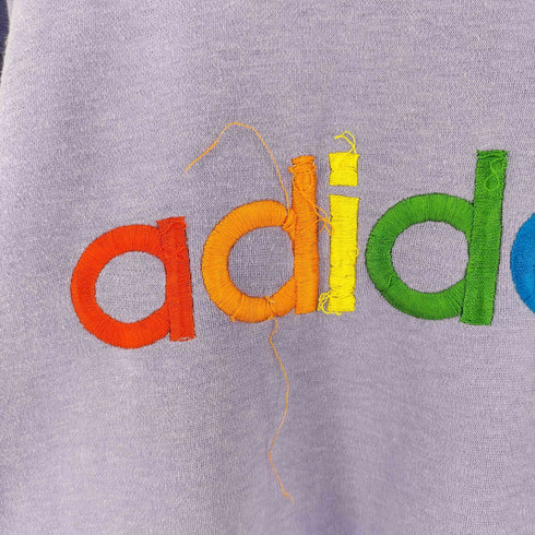 アディダス adidas デサント製 トレフォイル クルーネックスウェット メンズ import:L