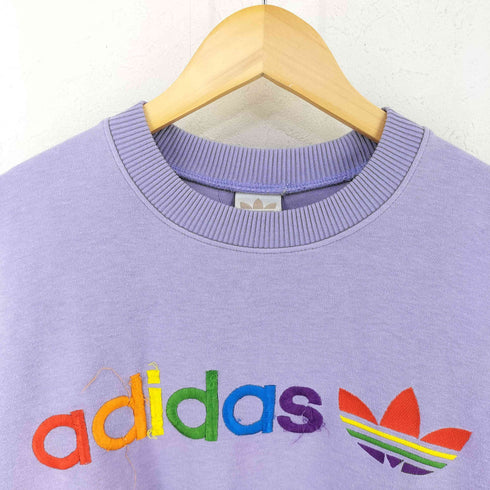 アディダス adidas デサント製 トレフォイル クルーネックスウェット メンズ import:L