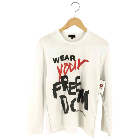 コムデギャルソンオムプリュス COMME des GARCONS HOMME PLUS wear your free dom クルーネックTシャツ メンズ JPN:M