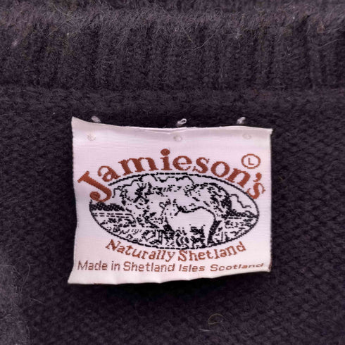 90s Jamieson クルーネックウールニット メンズ JPN:L
