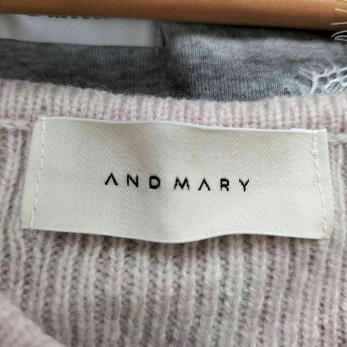ANDMARY Sheena knit tops ニット レディース FREE
