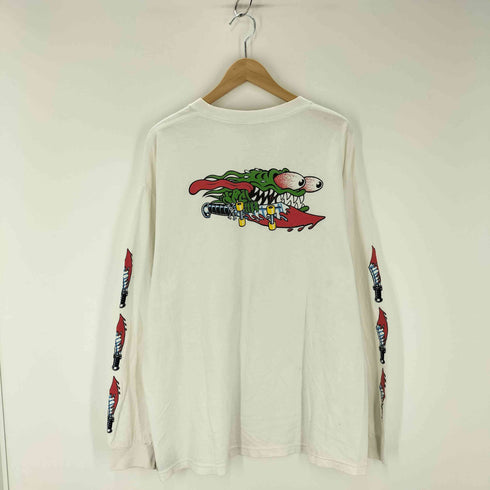 サンタクルズ SANTA CRUZ 00s RAT FINK 袖プリント 両面プリント カットソー メンズ JPN:XL