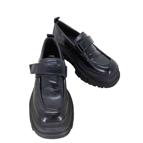 ザラ ZARA LUG SOLE LOAFERS チャンキーローファー レディース JPN:38