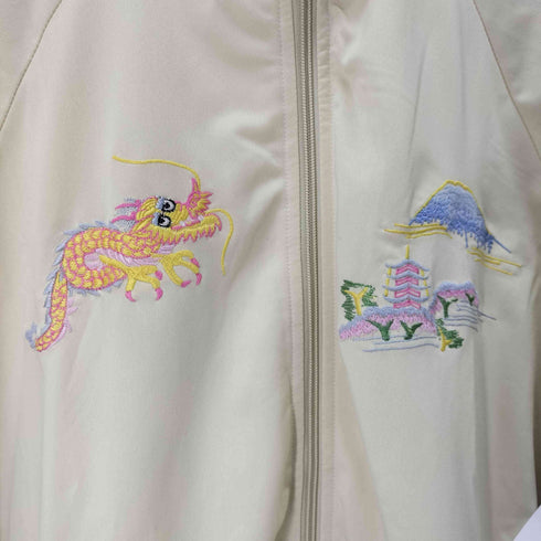 lapine 両面刺繍デザインスカジャン メンズ import:L