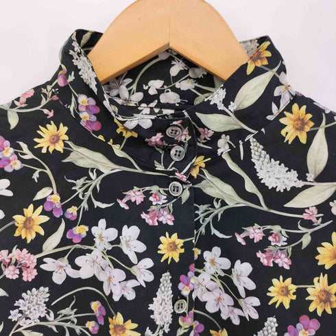 SETTO OKKAKE SHIRT オッカケシャツ 花柄 スタンドカラーシャツ レディース
