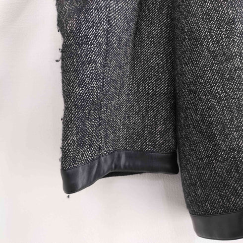 エムズブラック ms braque ASSYMETRY NO COLLAR TRIM JACKET メンズ ML