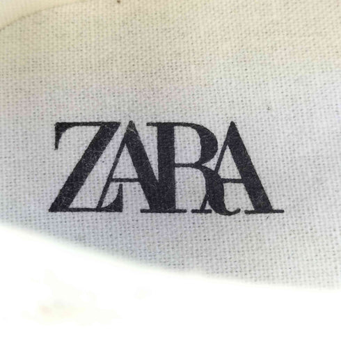 ザラ ZARA 厚底 キャンバス スニーカー レディース EUR:38